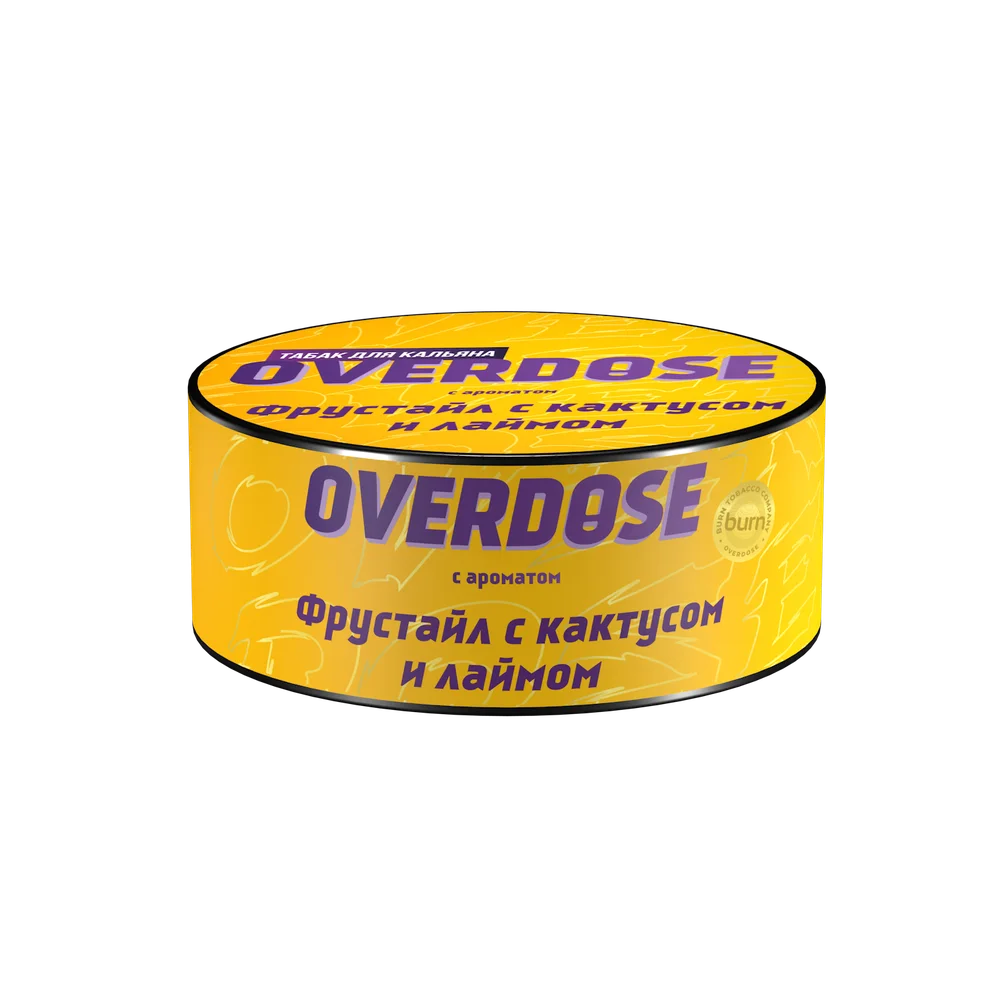 Табак для кальяна Overdose Frustyle (Кактус-лайм), 25 гр.